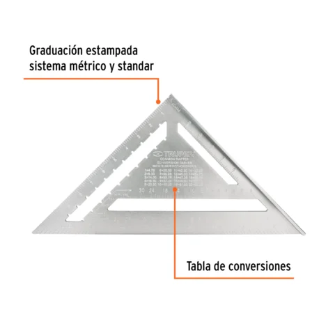Escuadra 12" de aluminio Truper - Image 2