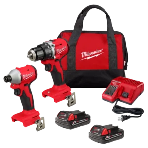 Kit Compacto de Taladro Percutor y Atornillador de Impacto M18 Milwaukee