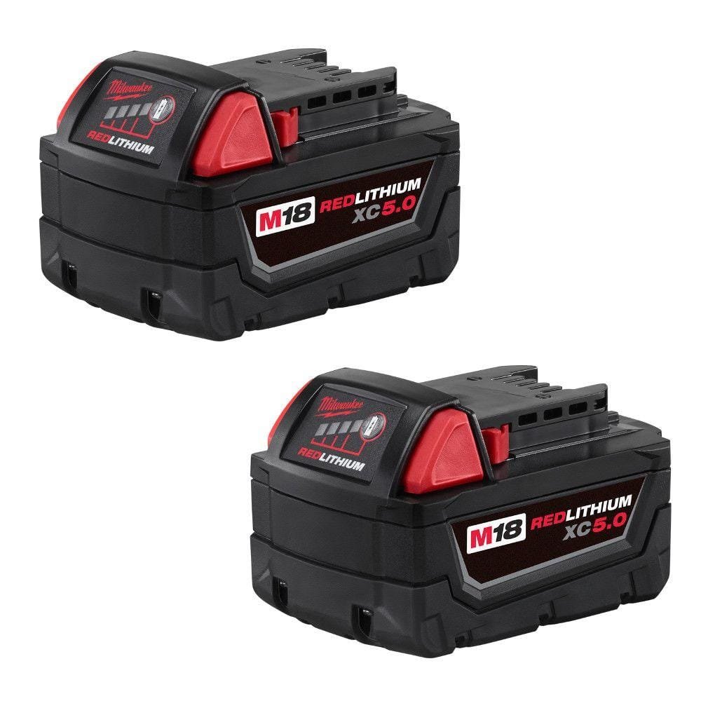Pack de 2 Baterias M18™ REDLITHIUM™ 5.0AMP Milwaukee