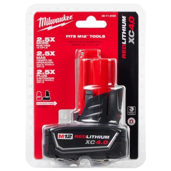 Juego de batería M12™ REDLITHIUM™ XC 4.0 con capacidad extendida Milwaukee - Image 2