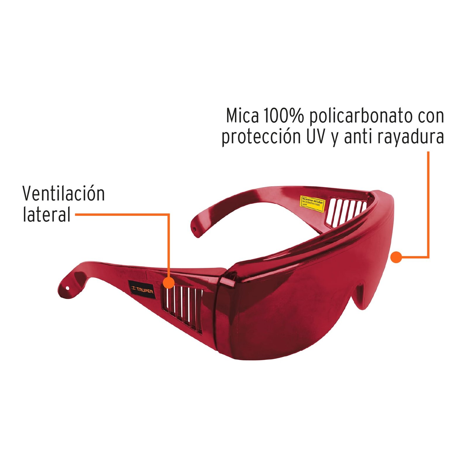 Gafas para Laser Roja Truper