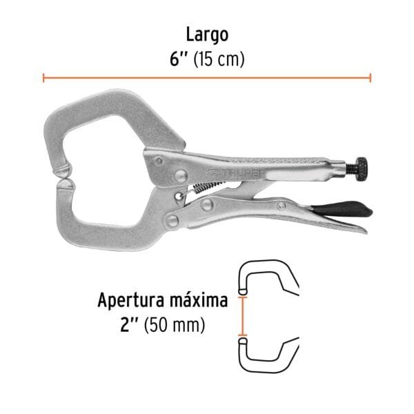 Pinza Tipo C de 6"  Truper - Image 3