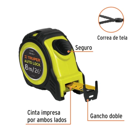 Flexómetro 8 Metros Truper - Image 2