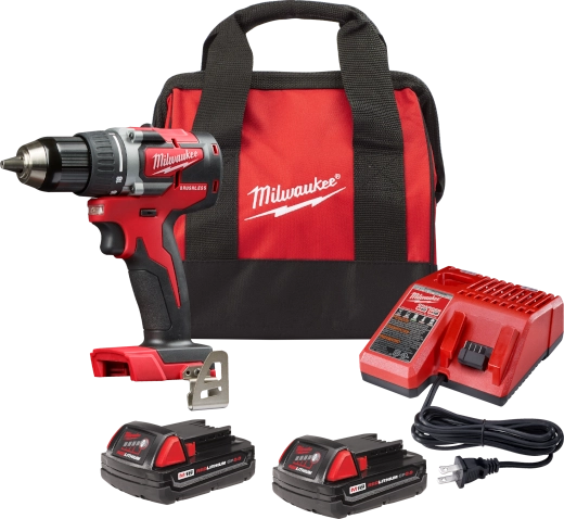 Kit de taladro/destornillador compacto sin escobillas M18 de 1/2"