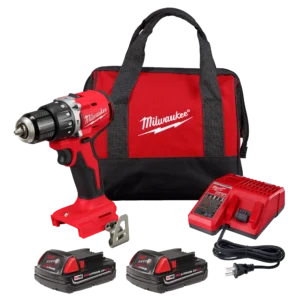 Kit de taladro/destornillador de martillo compacto sin escobillas M18™ de 1/2"
