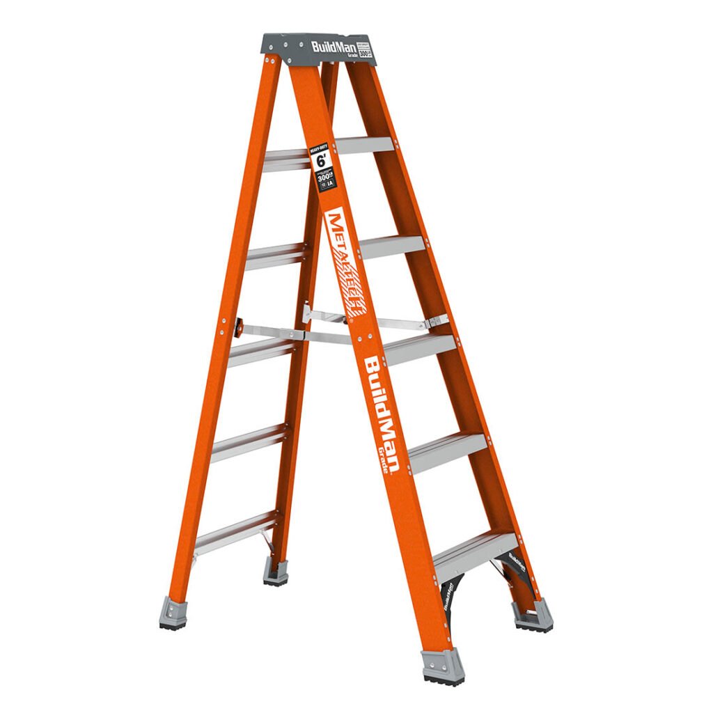 Escalera de Fibra de Vidrio de 6 pies Buildmand Metaltech