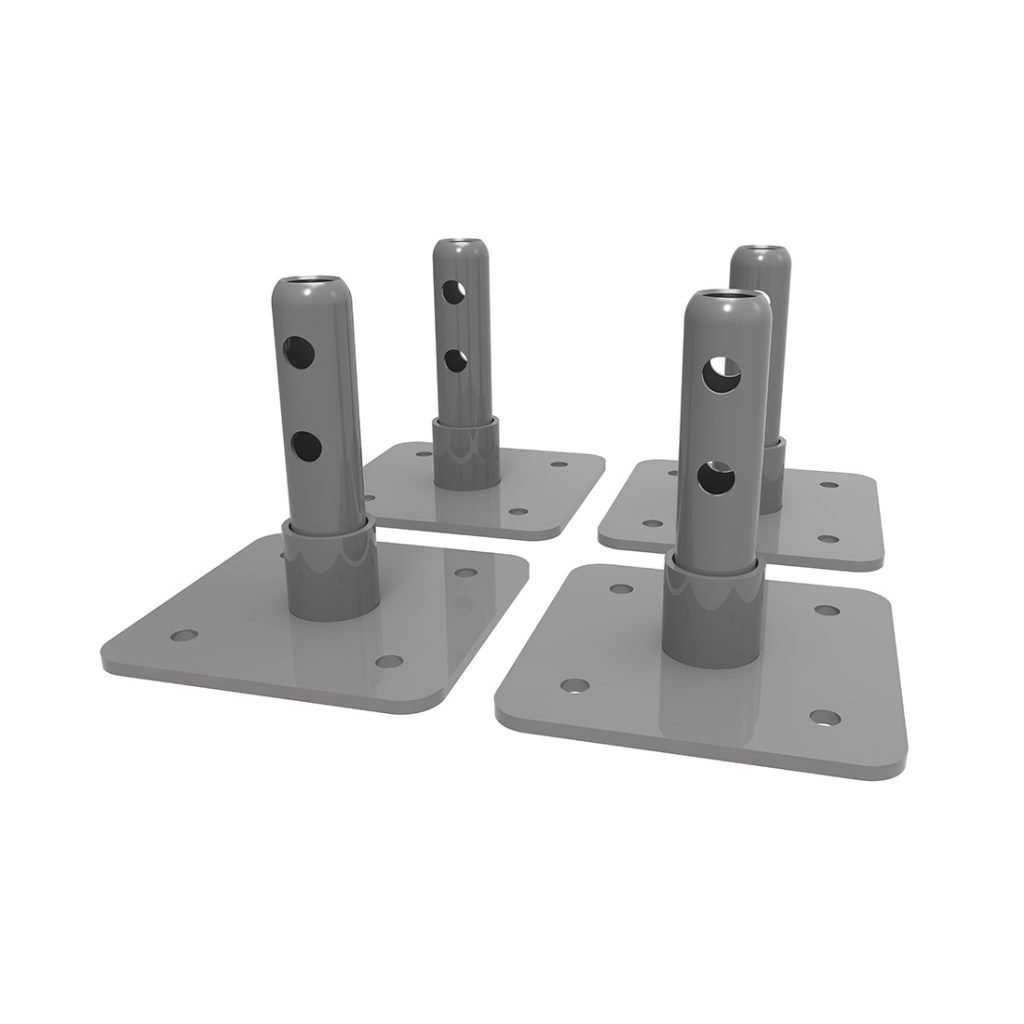 Juego de Bases para Andamio Metaltech