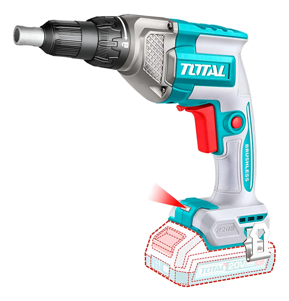 Atornillador de Drywall 20V Total (Solo cuerpo)
