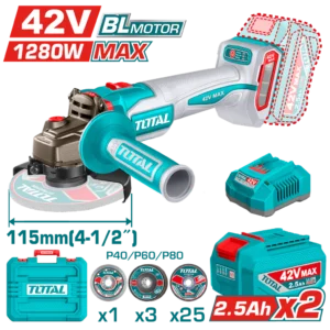 Pulidora Inalámbrica 4 1/2 42V Total