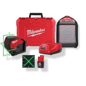 Combo Nivel Láser Línea Verde + Parlante M12™ Milwaukee