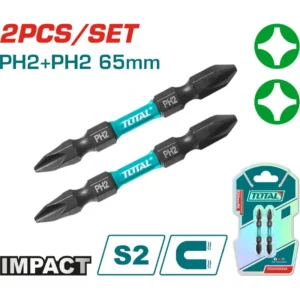 Puntas Taladro Industrial Doble Punta Imantada 65MM Super Total