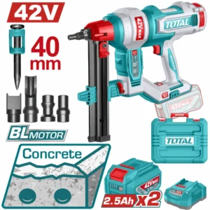 Kit Clavadora de Concreto Inalámbrica 40mm 42v Total