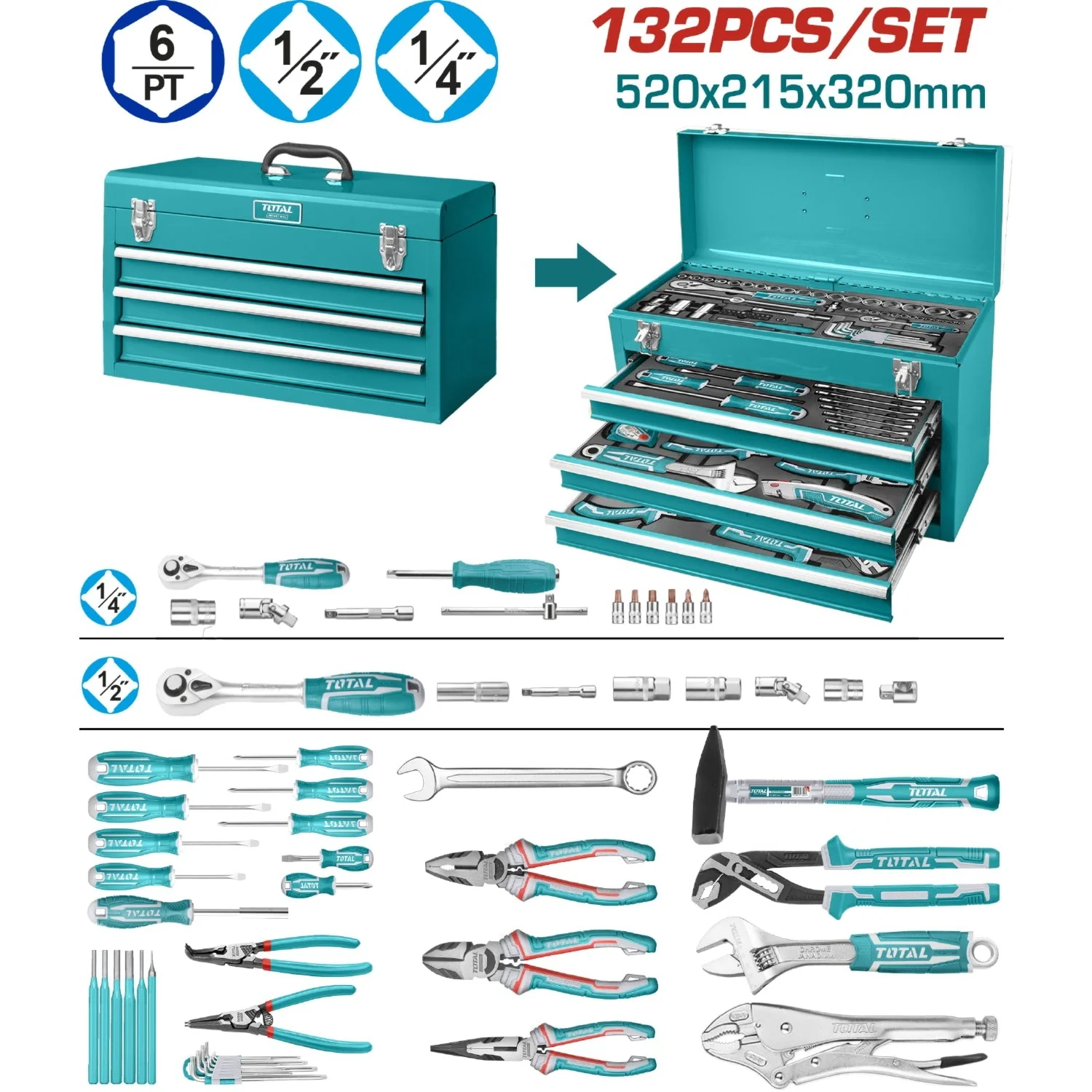 Caja de Herramientas Super Total