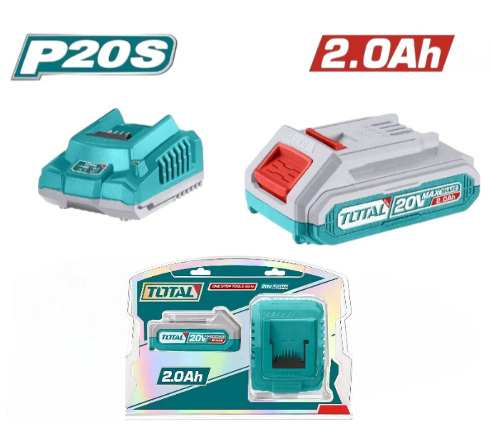Kit de 1 batería 2AH y cargador 20V Total