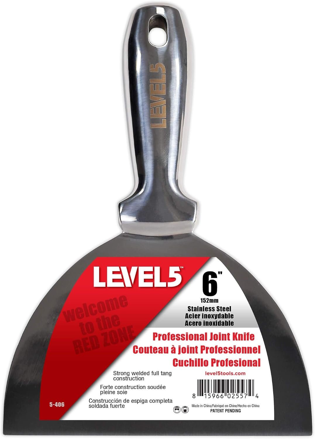 Espátula level 5 Acero inoxidable de 6´´