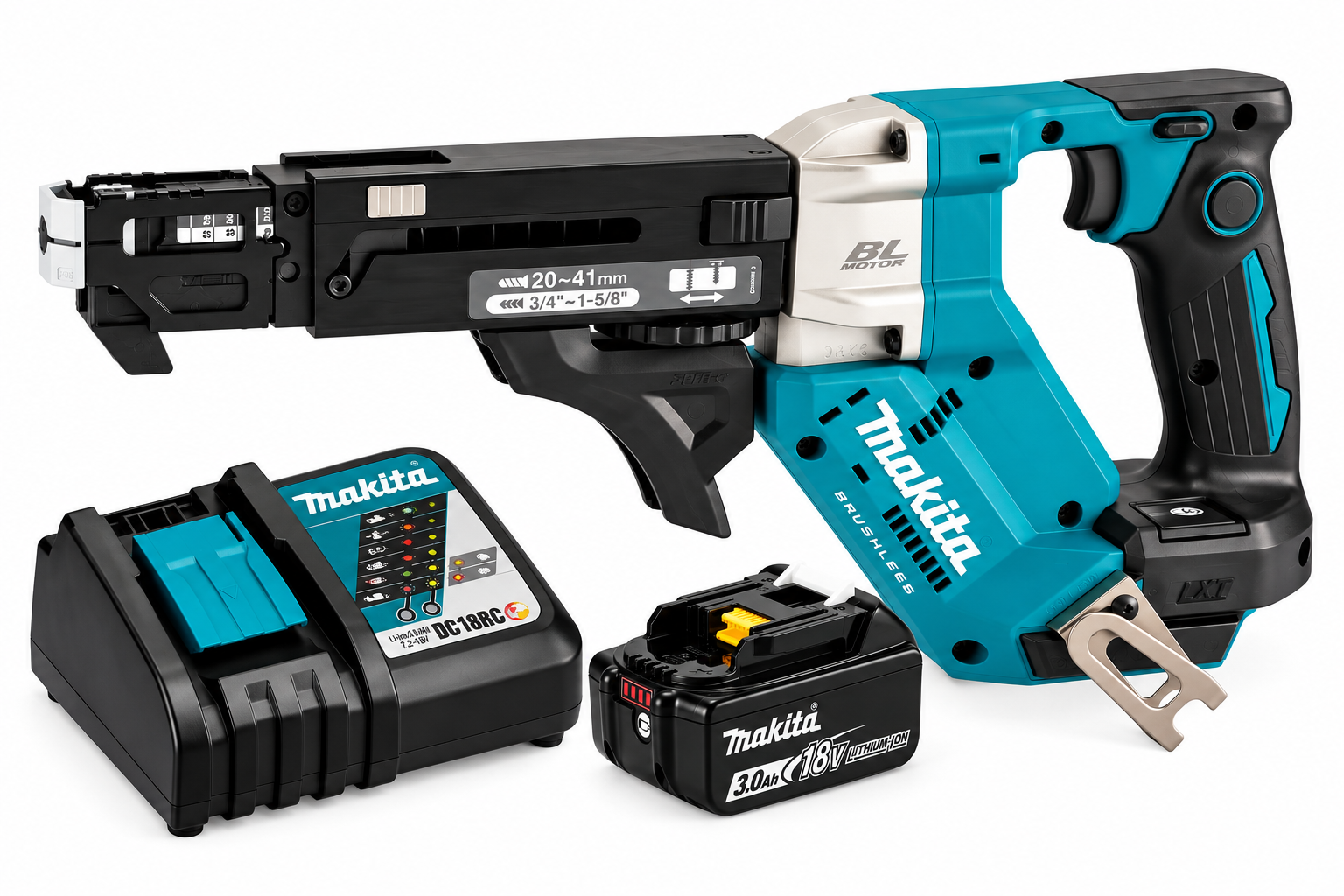 Kit Emplacador automático + 1 batería 3AH + cargador rápido