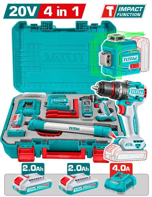 Combo inalámbrico 20V X 4PZS