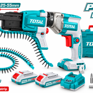 Kit Emplacador + Adaptador + Caja de 1000 Tornillos para Drywall Total